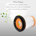 Miniatyrbild 5 av 5: 3 st filter till fickdammsugare W1 W2 W3 WV200 WV201WV205