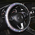 Miniatyrbild 1 av 5: Glitter Rattmuff för Ratt, Universell Halkfri Glittrande Färgglad Bilstötskydd (Silver) Silver