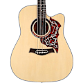 Miniatyrbild 2 av 5: 2 st akustisk gitarr plektrumskydd reptålig mjuk självhäftande för 41\" gitarrdelar