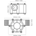Miniatyrbild 5 av 5: DC Vatten Turbin Generator Vatten 12V DC 10W Mikro-Hydro Vatten Laddningsverktyg