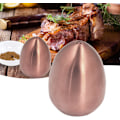 Miniatyrbild 5 av 5: Äggformad kryddburk, saltkar, rostfritt stål kryddbehållare, pepparkvarn, saltkar (roséguld) Rose Gold