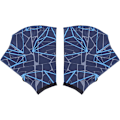 Miniatyrbild 3 av 5: Nylon simhandskar för simning, simning med simhud, handskar med simhud, vattenträning, handskar med simhud, stora blue l