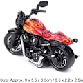 Miniatyrbild 2 av 5: Legering Motorcykel Leksak Hög Simulering Modell Fordon Leksak för Barn Intellektuell Leksak Presentset (Röd)) Red