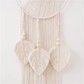 Miniatyrbild 3 av 5: Boho Macrame Murd hängande, handvävd tapet blad väggmatta