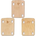 Miniatyrbild 1 av 5: 3-pack gitarrhalskil, fast trägitarrhalsbricka skydd 0,25, 0,5 och 1 grad