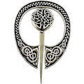 Miniatyrbild 2 av 5: Viking Brosch Spänne Kläder Kappa Spänne Sjal Scarf Brosch Smycken （Stil3- Silver ton） color 7