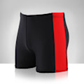 Miniatyrbild 1 av 5: Badbyxor för vuxna män, färgmatchande, för varma källor, semester vid havet, strandshorts (röda) Red