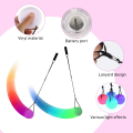Miniatyrbild 3 av 5: 2-pack förbättrade LED POI-bollar, POI-jongleringsbollar med regnbågsfärger och stroboskopeffekt, barn och vuxna