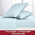 Miniatyrbild 3 av 5: Full Size Sängkläder Set - Lyxhotell Sängkläder och Örngott - Ultra Mjuka Svala Lakan - Rynk-, Blek-, Fläckbeständiga - 4 Pack (Himmelsblå,FULL)
