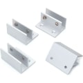 Miniatyrbild 4 av 5: 4-pack F-formade glasklämmor, väggmontering, duschklämmor, hylla, panelklämmor 10-12 mm