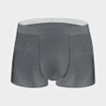 Miniatyrbild 1 av 5: Ice Silk Mesh Herrkalsonger Herrboxersommar Mesh Andningsbara Shorts (Mörkgrå  4XL) dark grey 4xl