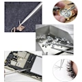 Miniatyrbild 5 av 5: 4-delad precision antistatisk rostfritt stål nageltång reparation verktyg allmänt använda