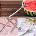 Miniatyrbild 3 av 4: Vattenmelon Slicer Gaffel, 2-i-1 Vattenmelon Gaffel Slicer Sandia Cutter Rostfritt Stål Frukt Gaffel Cutter