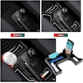Miniatyrbild 5 av 5: Jimny MT Armrest Förvaringslåda, Centerkonsol Fack Organizer, Svart Black