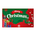 Miniatyrbild 1 av 5: Extra stor julbanner, julskylt, julbakgrundsbilder color 3