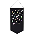 Miniatyrbild 1 av 5: Väggmonterad brosch smyckesförvaring emalj pin display bannerhållare (svart)