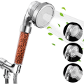 Miniatyrbild 3 av 5: Negativ joniserad trycksatt duschband Utbytbart PP-bomullsfilter