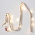 Miniatyrbild 1 av 5: LED-skal-fe-ljus, 15 LED-lampor, sjöstjärneskal, havsbatteridriven, 1,5 m (beige bomullsrep) Beige