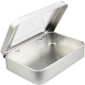 Miniatyrbild 5 av 5: 8 rektangulära bitar tomma metallgångjärnslådor förvaringsbehållare hemma arrangör minilåda 10 x 7 x 2 cm (silver)