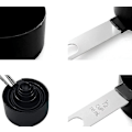 Miniatyrbild 3 av 5: Rostfritt stål handtag måttsked bakning måttkopp verktyg - Set om 8