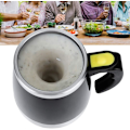 Miniatyrbild 3 av 5: Automatisk magnetisk omrörningsmugg, bärbar elektrisk självomrörande för hemmakontor Black