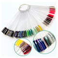 Miniatyrbild 4 av 5: Nagelprover 1 set totalt 50 tips plast nagelprover genomskinliga pinnar
