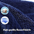 Miniatyrbild 3 av 5: Fleece Overall med huva, långärmad lekdräkt, nyfödd vinterbody, babykläder (blå 80 cm) 80cm