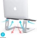 Miniatyrbillede 2 af 3: Bærbar computerstander, aftagelig notebookholder kompatibel med 10-18\" bærbare computere