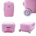 Miniatyrbild 3 av 5: 1 st Mini Liten Resväska Spargris, Skrivbordssimulering Resväska Tillverkad (rosa) Pink