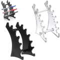 Miniatyrbild 3 av 5: Plast 6-fack displayställ, pennställ (2 st, svart, transparent)