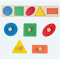 Miniatyrbild 2 av 5: Kognitiv trähandgrepp geometrisk pedagogisk leksak för barn (C-stil)