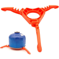 Miniatyrbild 1 av 5: Hopfällbart behållarstativ Orange Spis Tripod Utomhus Spis Platt Gastankhållare för Utomhus Picknick Matlagning