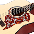 Miniatyrbild 5 av 5: 2 st akustisk gitarr plektrumskydd reptålig mjuk självhäftande för 41\" gitarrdelar