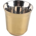Miniatyrbild 1 av 5: Rostfritt stål dubbelväggig kaffekopp ölmugg tekoppar 85 ml för drickskopp (guld) gold