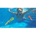 Miniatyrbild 3 av 5: Dykande poolleksak undervattenssimning kastande dykande torpedraket, 4-pack color 2