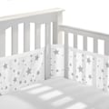 Miniatyrbild 1 av 5: Babysängsskydd, Anti-Airflow 3D Mesh Foder, Andningsbar Spjälsängs Kant（Stjärnor）