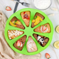 Miniatyrbild 4 av 5: 2 st triangulär kavitetskakform, silikonrund 8 hål kakbakform, silikonkakform pizza