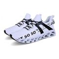 Miniatyrbild 2 av 4: Löparskor som andas Blade Slip on Sneakers Herr Vit Storlek 41 White 25.5 cm