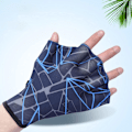 Miniatyrbild 4 av 5: Nylon simhandskar för simning, simning med simhud, handskar med simhud, vattenträning, handskar med simhud, stora blue l