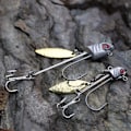Miniatyrbild 4 av 5: Underspin Jighead, Blyhuvud med pilblad, Luminous Jig Head Fiske krokverktyg Set