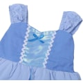 Miniatyrbild 3 av 5: Barn Baby Girl Princess Klänning Upp Kostym Saga Fancy Klänningar för Födelsedagsfest Halloween Cosplay Himmel Blå—L storlek 110cm