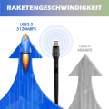 Miniatyrbild 4 av 5: WLAN-stick USB WLAN-adapter Dubbelband 1200 Mbit/s (5 GHz + 2,4 GHz) WLAN-dongel 5 dBi WLAN-antenn / WLAN-adapter USB 3.0 / WLAN-adapter
