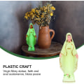 Miniatyrbild 4 av 5: Maria staty katolsk religiös figur Maria Guds moder staty hantverk skulptur, blekgul Yellow