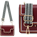 Miniatyrbild 5 av 5: Bred axelrem justerbar ersättningsbälte crossbody canvasväska handväska (grön) Green
