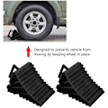 Miniatyrbild 2 av 4: 2 st Car Anti-slip Block Tyre Slip Stopper Solid Rubber Safety Wheel Alignment Block