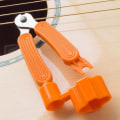 Miniatyrbild 4 av 4: Gitarr Tång Dragare Strängskärare Verktyg, 3-i-1 Multifunktionell Gitarr Reparationsverktyg, Orange Orange