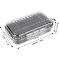 Miniatyrbild 2 av 5: Vattentät förvaringsbox för utomhusbruk, lufttät hård skal våt torr box bärbox fiskeutrustning organisation (transparent) Transparent