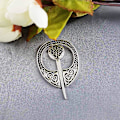 Miniatyrbild 3 av 5: Viking Brosch Spänne Kläder Kappa Spänne Sjal Scarf Brosch Smycken （Stil3- Silver ton） color 7