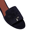 Miniatyrbild 4 av 9: LORO PIANA Sommar Charm Suedetofflor Black 40