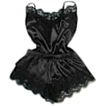Miniatyrbild 1 av 3: Dam sexiga spetsunderkläder Pyjamas Babydoll Nattkläder Sovkläder black XL